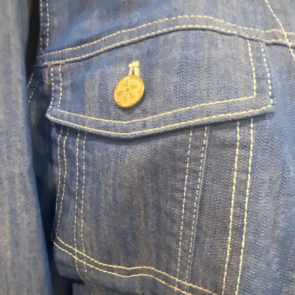 D&C denim jacket light weight size S/M - Picture 6 of 8